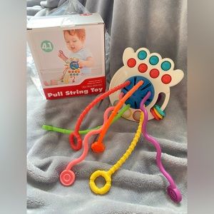 NEW Baby Sensory 4 in 1 Pull String Toy